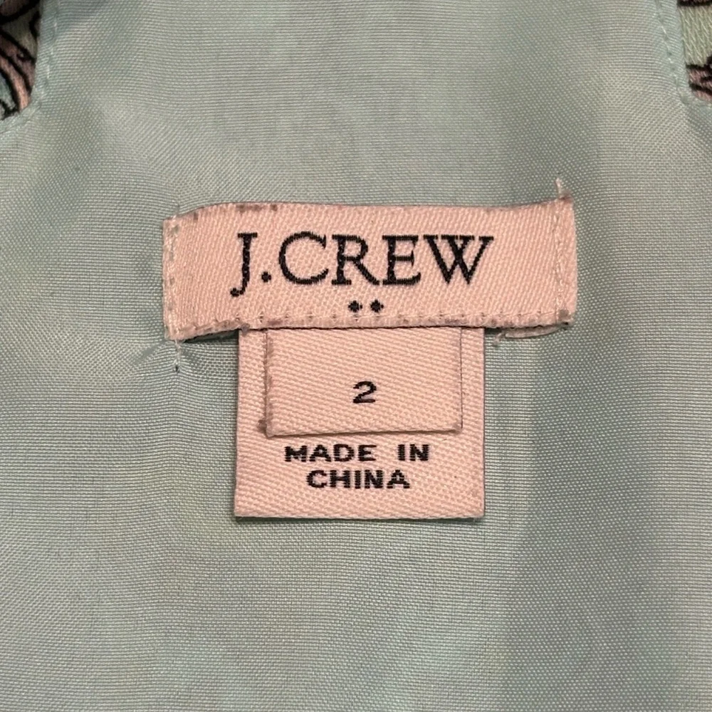 J. Crew Top Womens 2 Spaghetti Strap Racerback Colorful Lined Stretch Layering